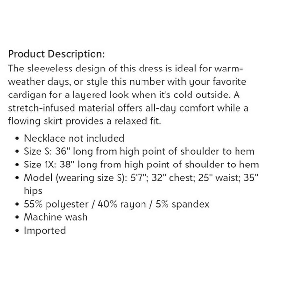 NEW- TEAL V NECK SLVLSS ROUND HEM POCKET DRESS - Picture 6 of 6